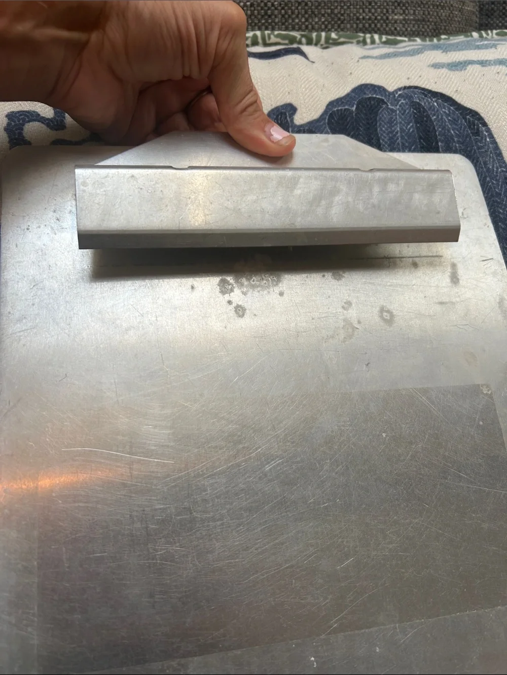 Vintage Silver Metal Clipboard